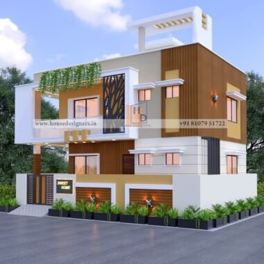Exterior front design for duplex stylish home design