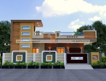 Modern Duplex 3D Elevation Design for Stylish Indian Homes
