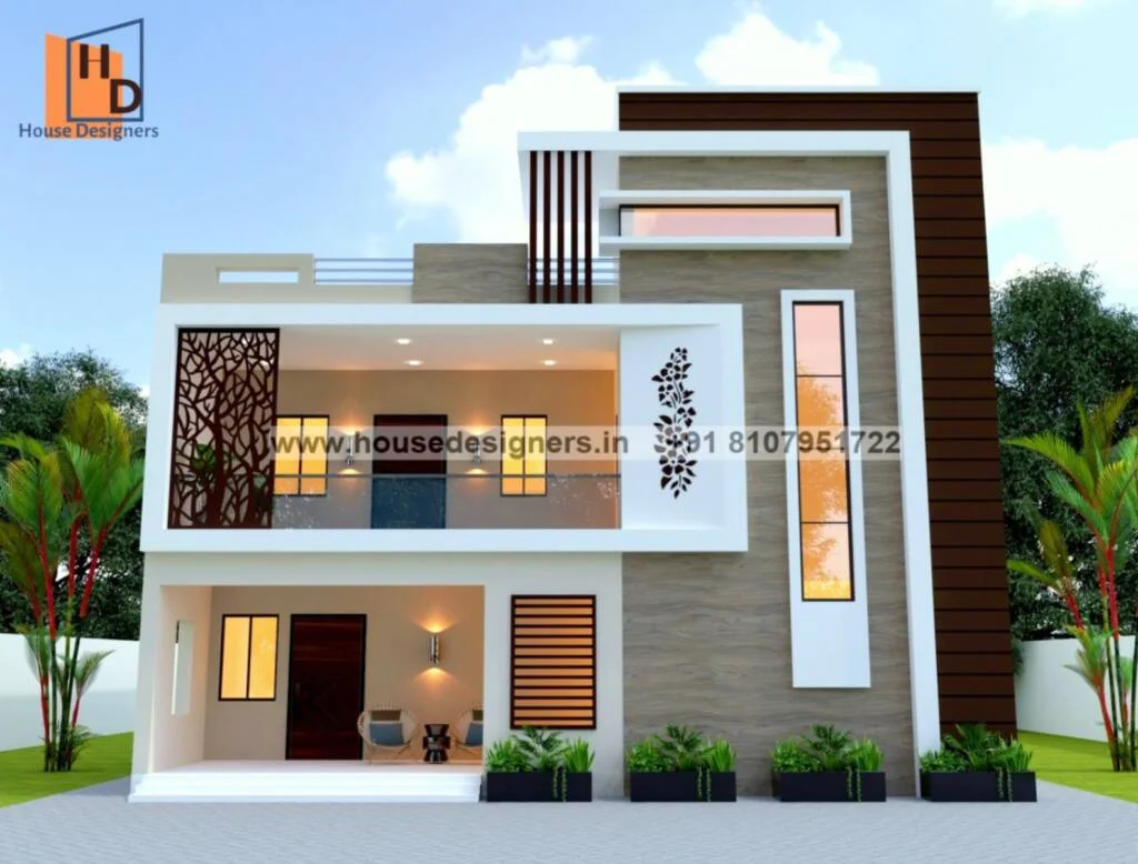 2 Floor Elevation Flower Design