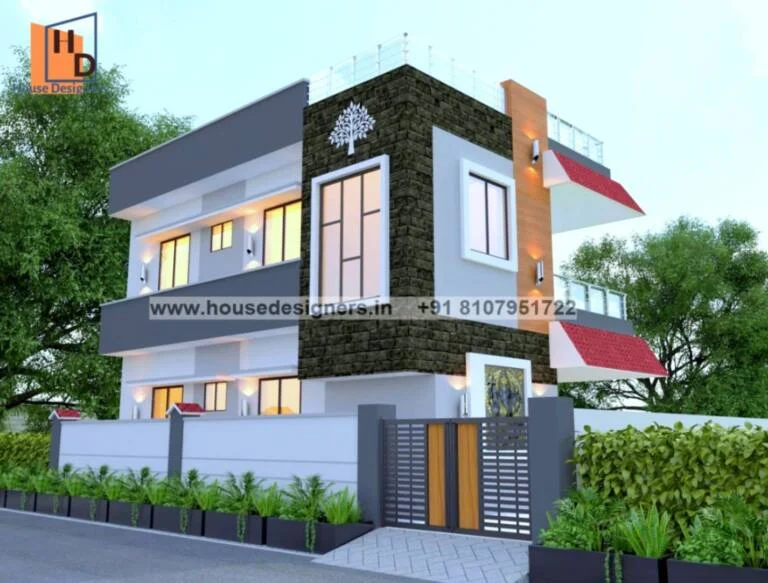 2 Story Simple Front Elevation Design For Small Houses