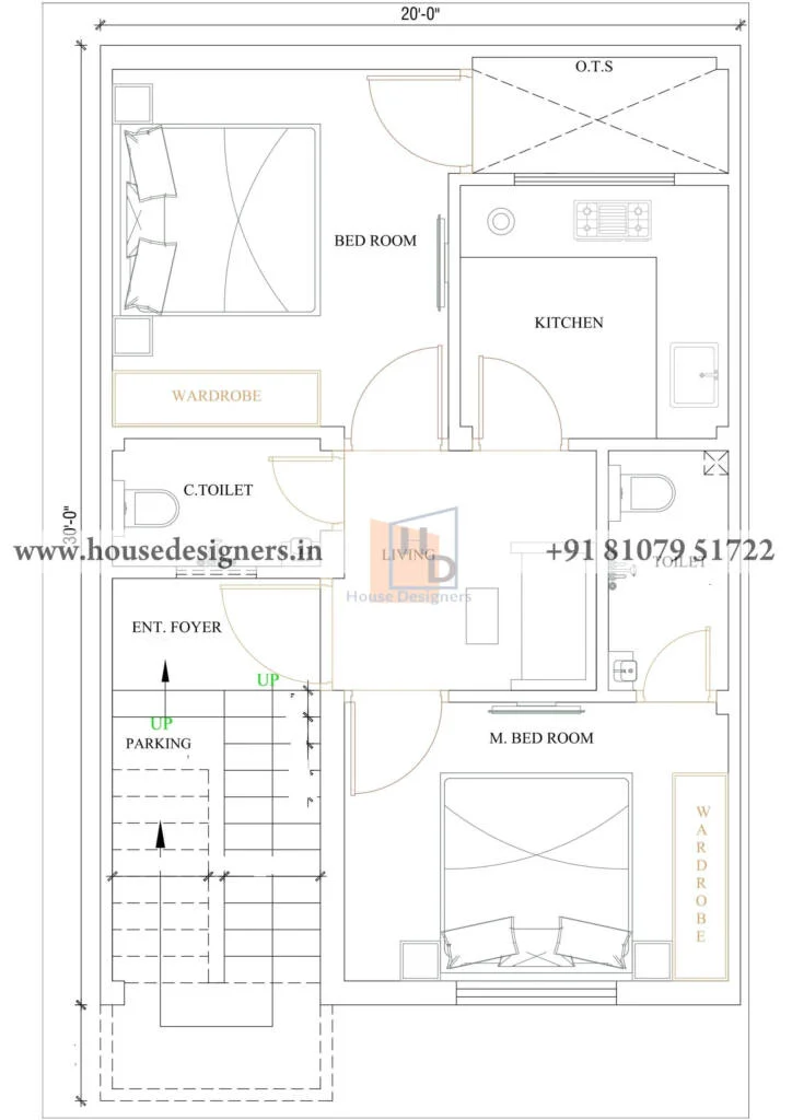 20×30 Ft Small Home Floor Plans