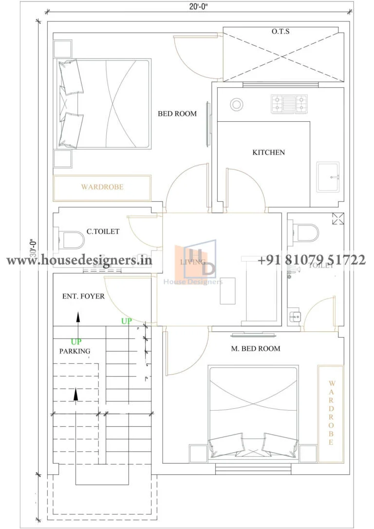 20×30 Ft Small Home Floor Plans