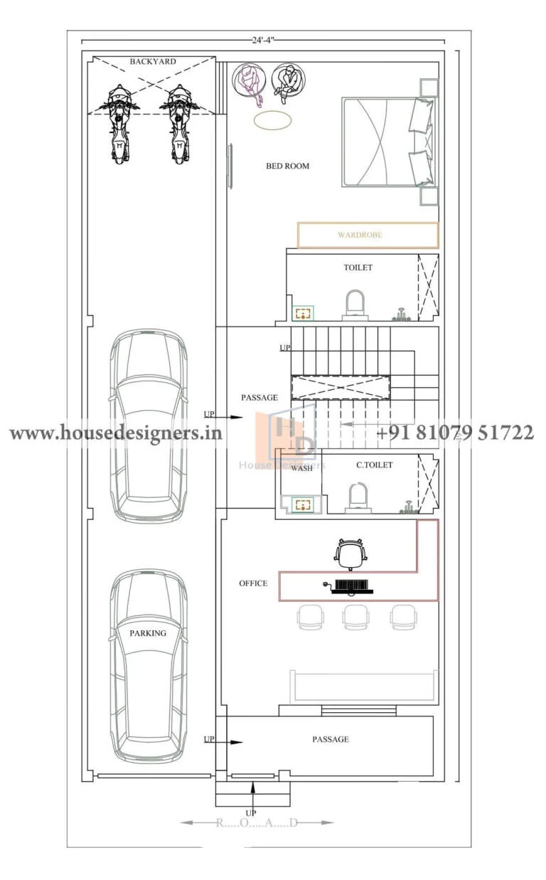 25×50 Ft Office Floor Plan