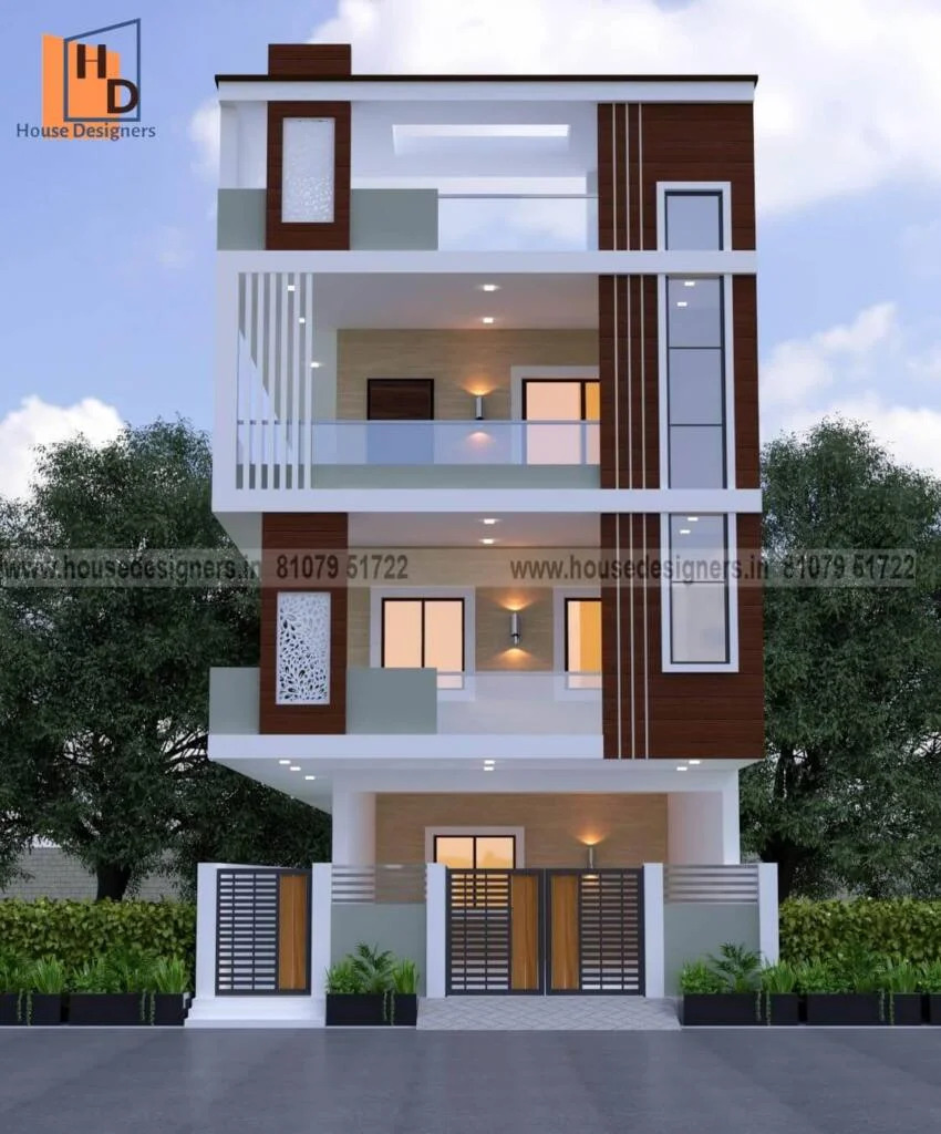 3 Floor Normal House Front Elevation Designs