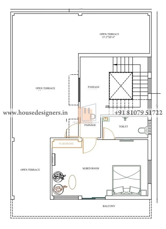 30×40 Ft House Plan Design Online