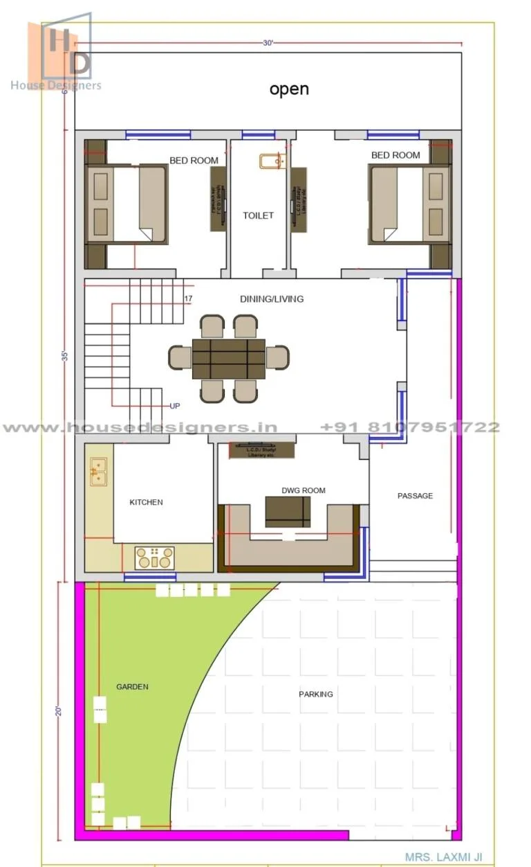 30×55 Ft House Plan