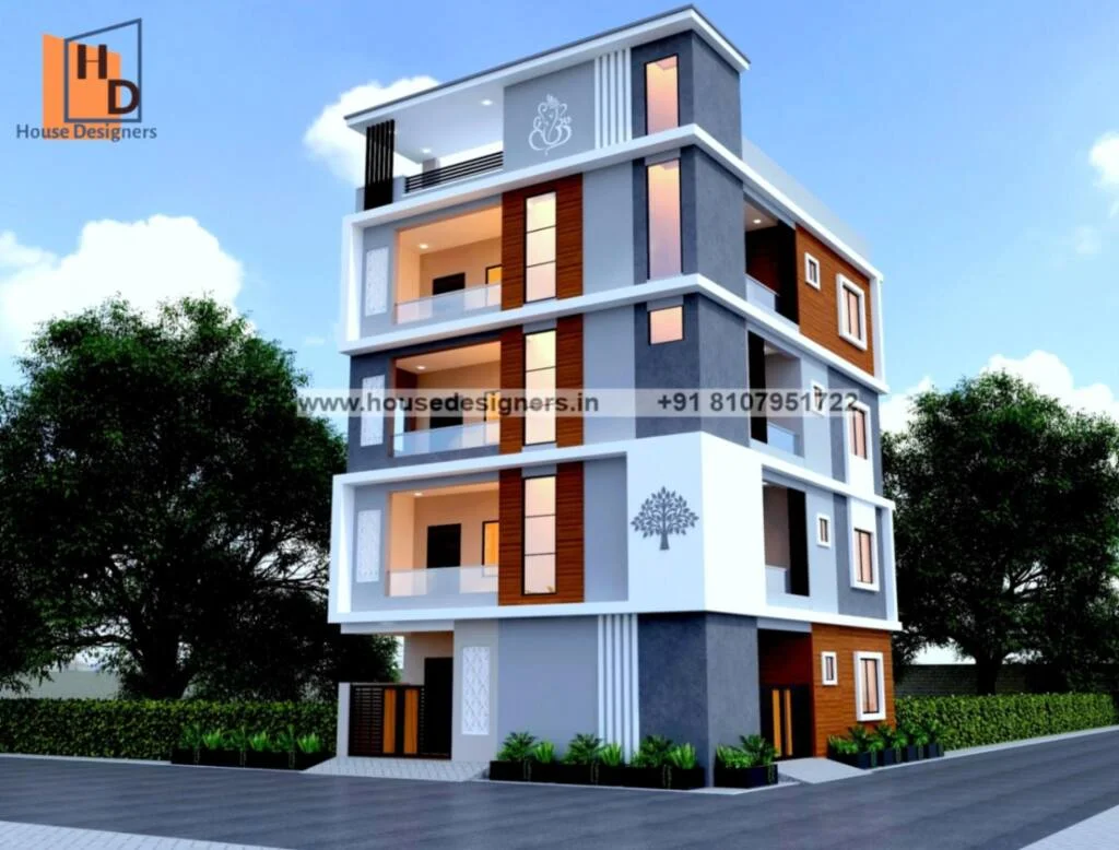 4 Floor Building Elevation Design