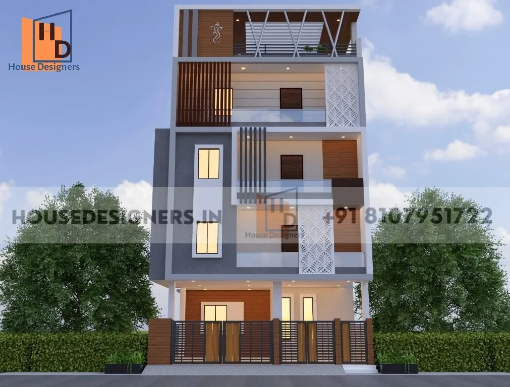 4 Floor Front Elevation