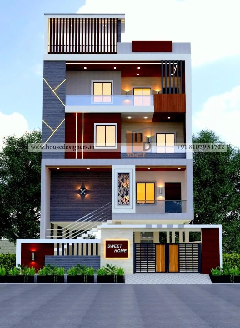 4 Floors House Design