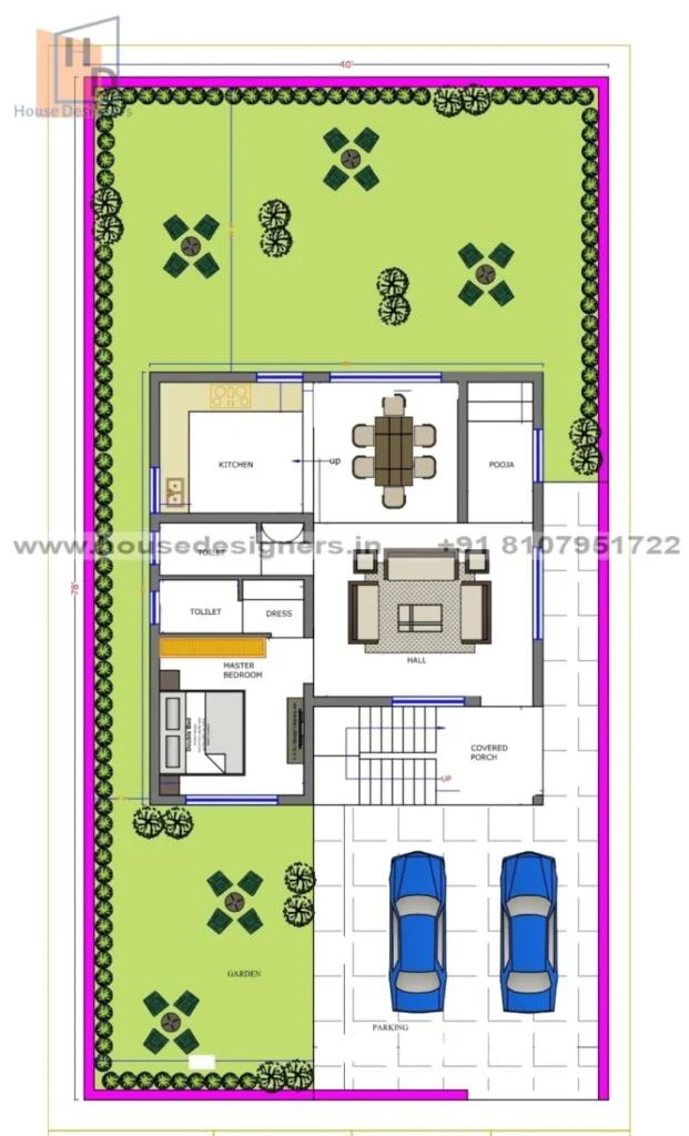40×78 Ft Floor Plan