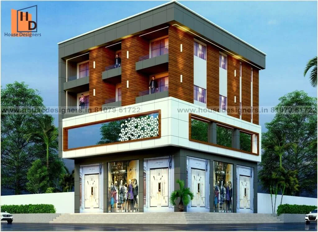 Acp Elevation 4 Floor Design