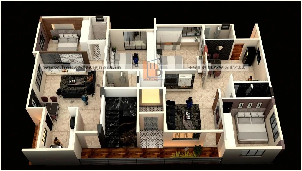 Apartment 3d Floor Plan Ideas