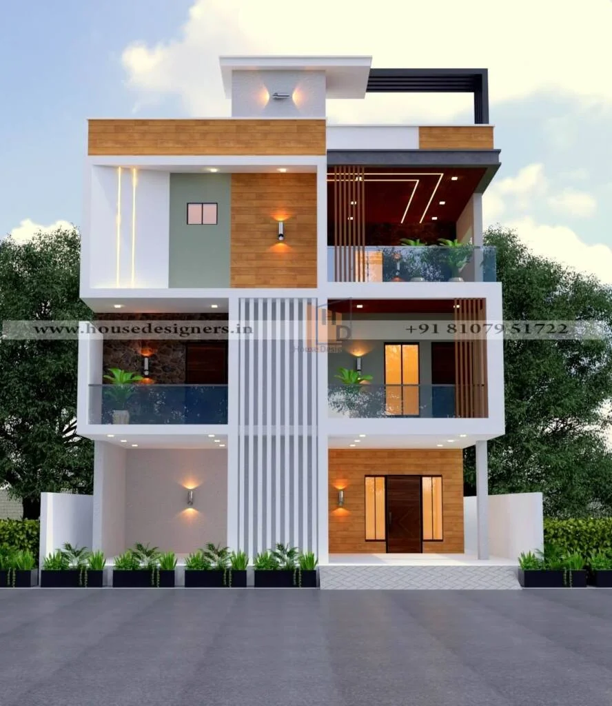 Exterior Of House Triple Floor