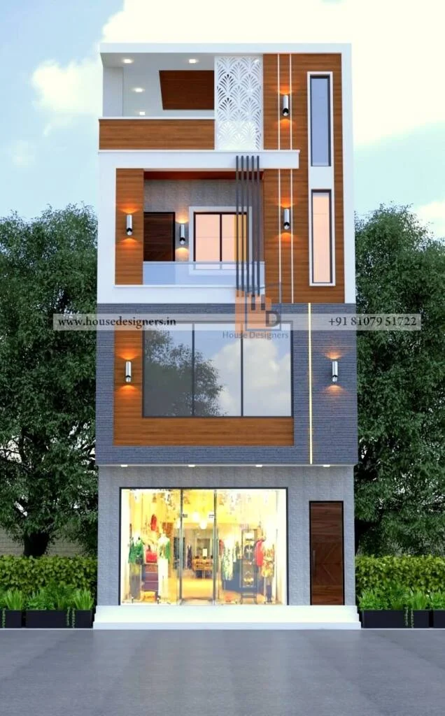 House And Shop Combo Design