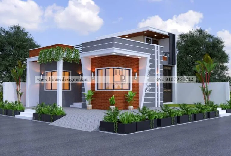North Facing Single Floor House