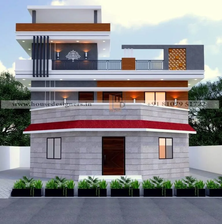 Simple Home Exterior Double Floor