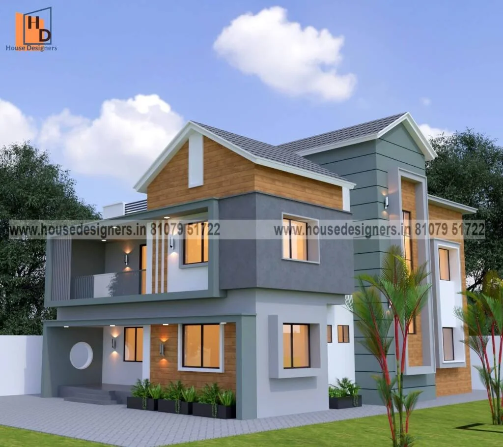 Two Floor Traditional Elevation Design