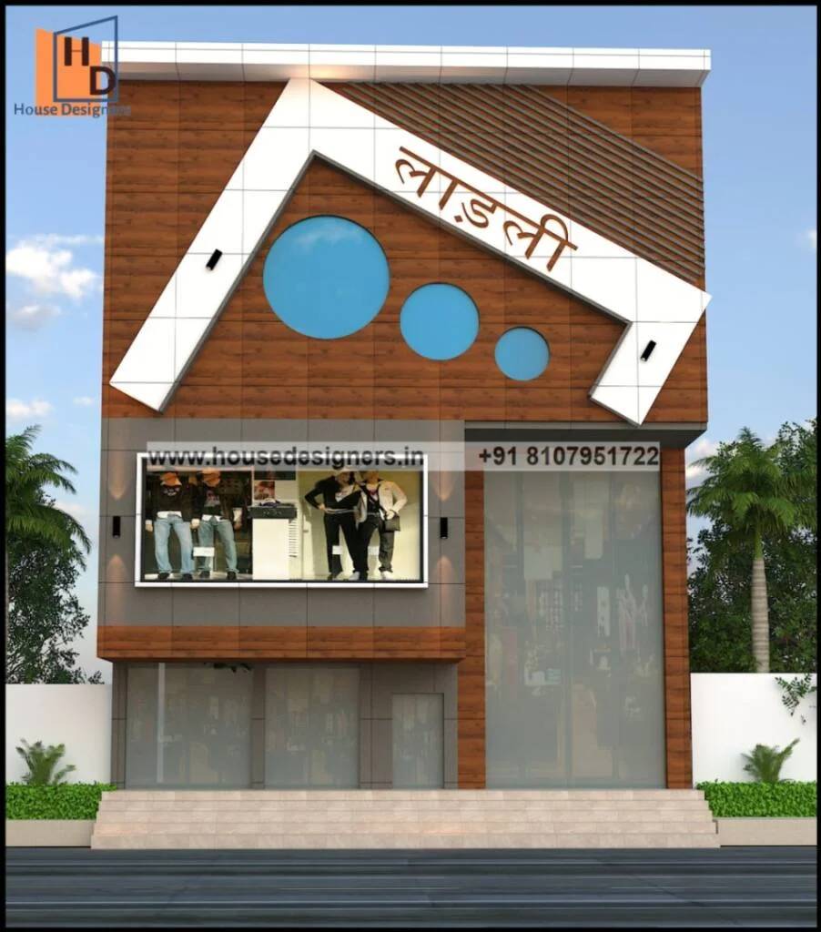 Acp Sheet Showroom Elevation