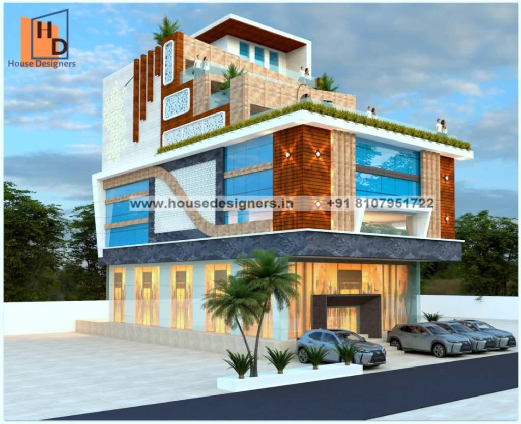 Commercial Building Front Elevation Modern Design