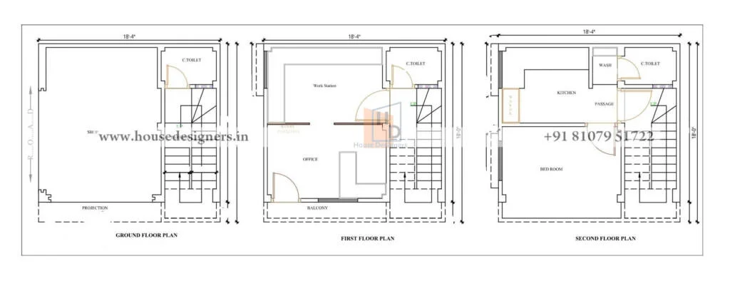 Commercial Cum Residential Floor Plan