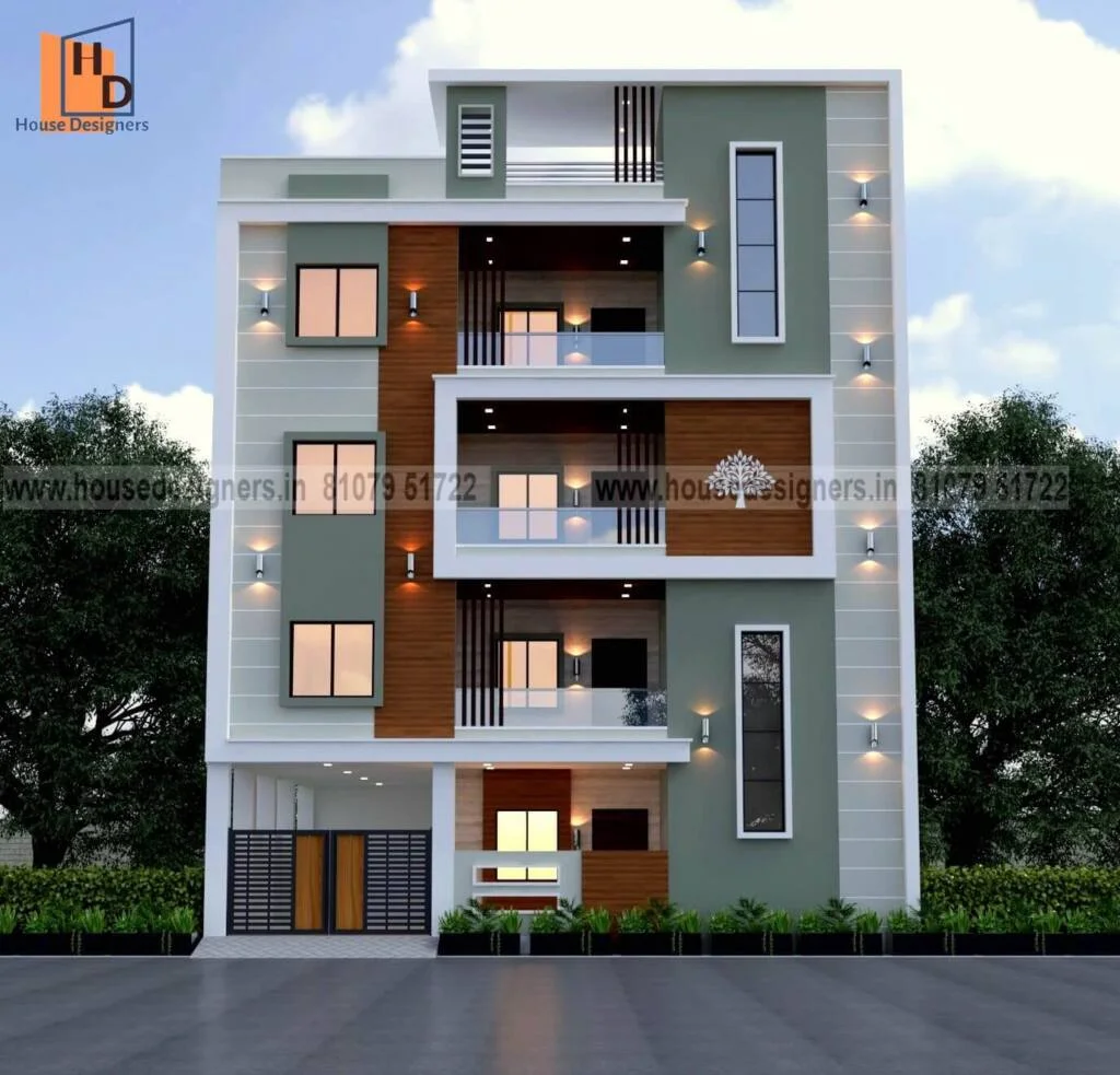 Design For Outside House G+3