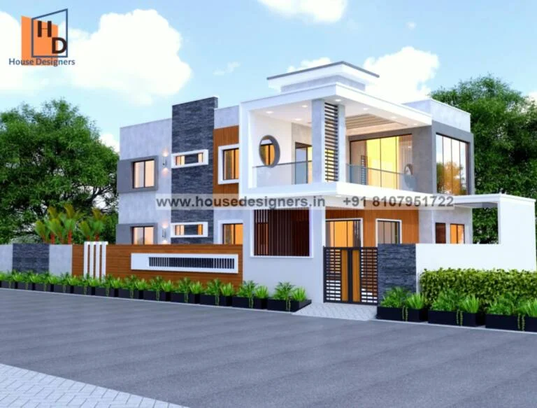 Double Floor Normal House Front Elevation