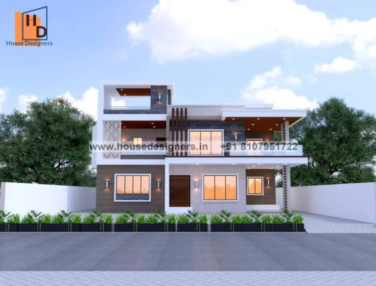 Double Floor Normal House Front Elevation Designs
