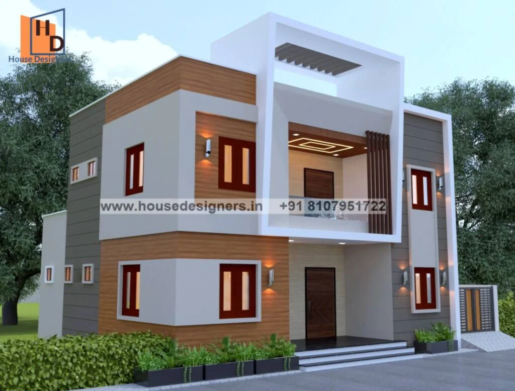 Double Floor Wall Elevation Design