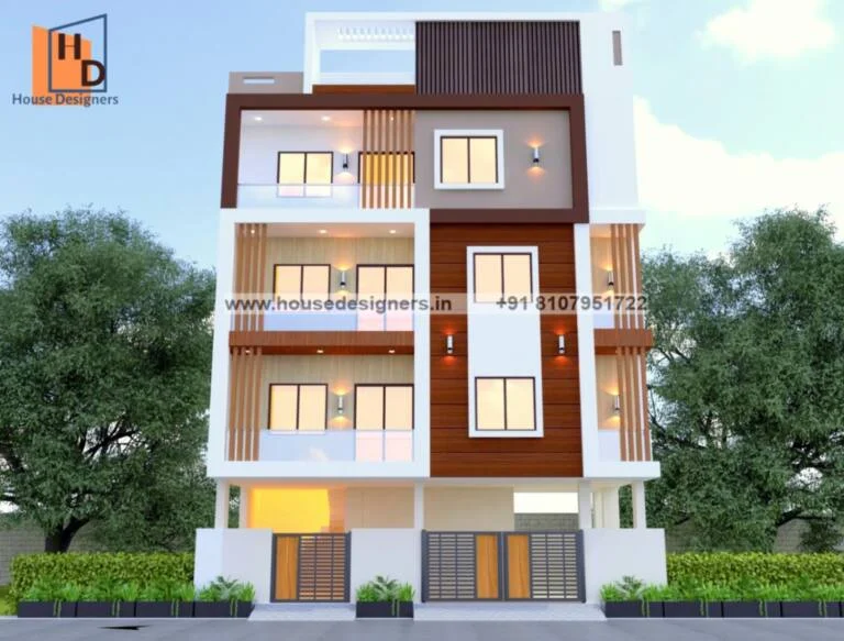 Elevation Designs For 4 Floors Building