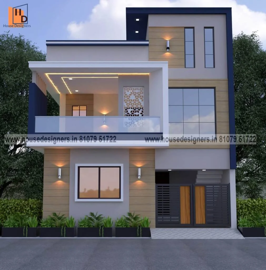 Front Elevation Design Double Floor