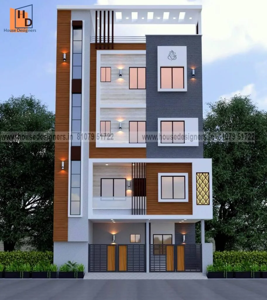 Home Elevation Design 4 Floor
