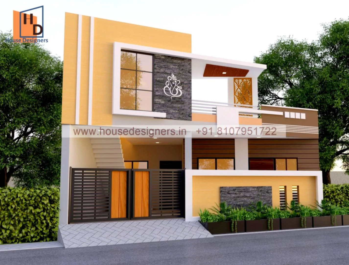 Low Cost Modern Single Floor House Design