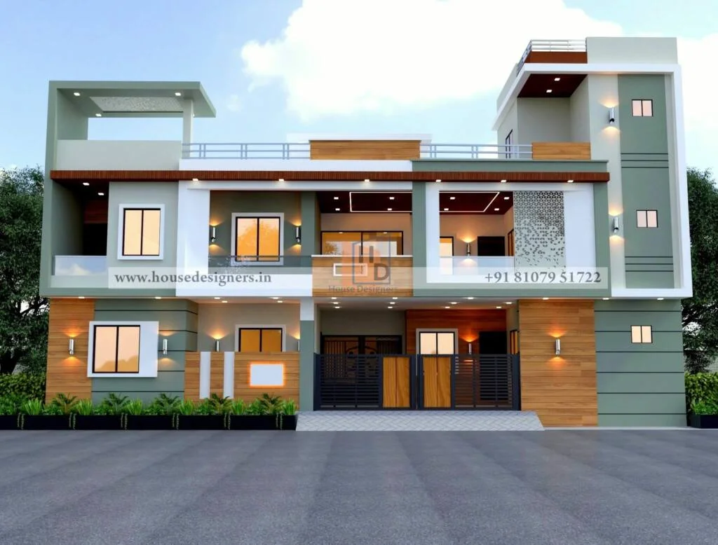 Modern Duplex Home Design