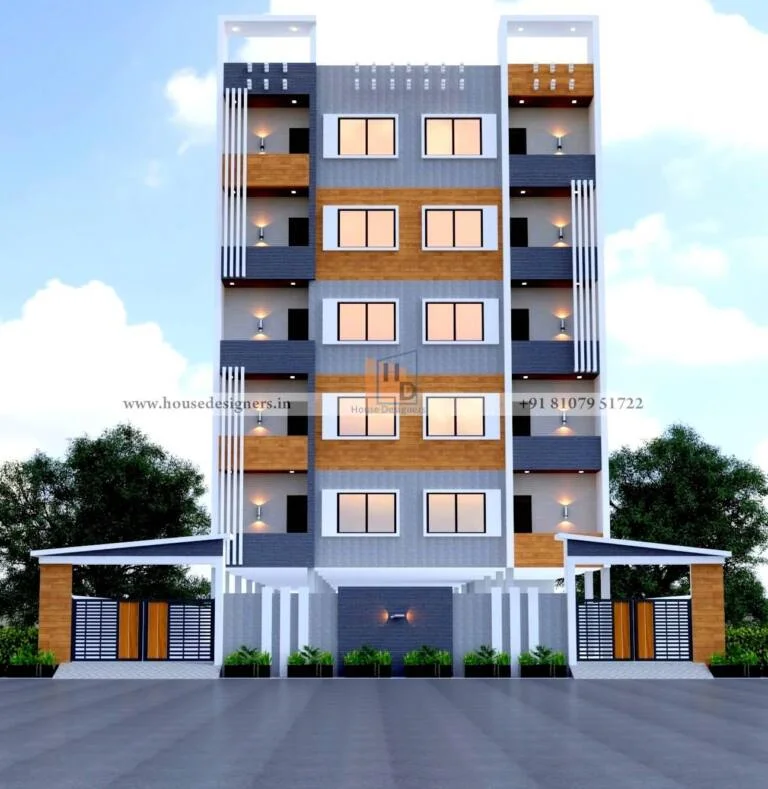 Modern Exterior Building Plan