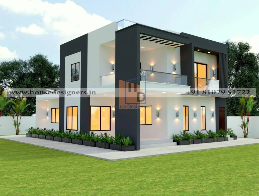 Modern Villa Front Elevation Design