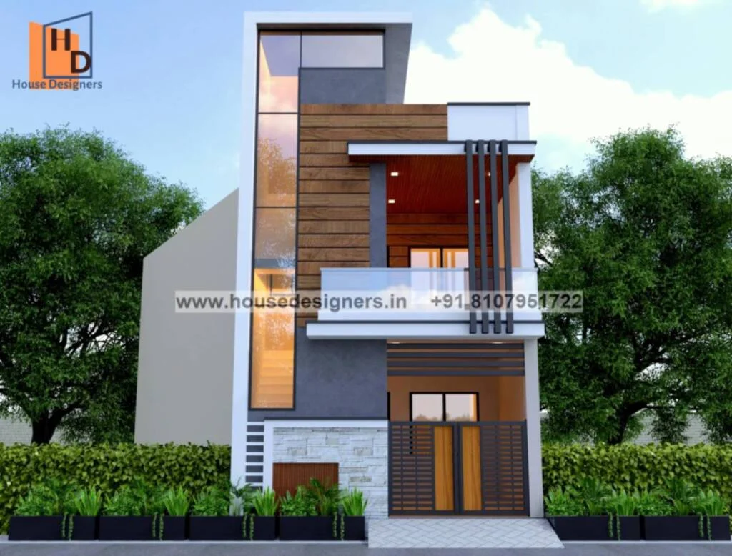 Simple Elevation Designs For 2 Floors Building