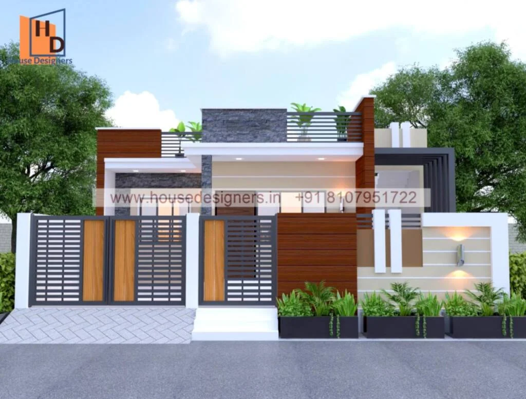 Single Floor House Elevation