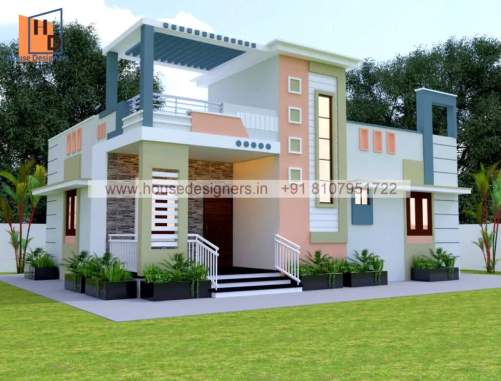 Single Floor House Front Design