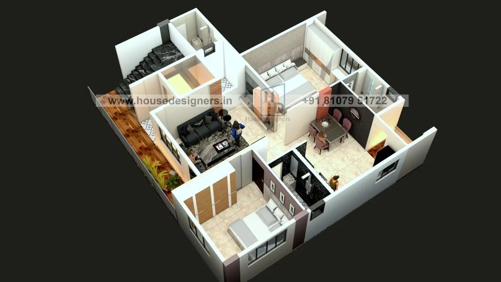 Small 3d Floor Plan Design Views (1)