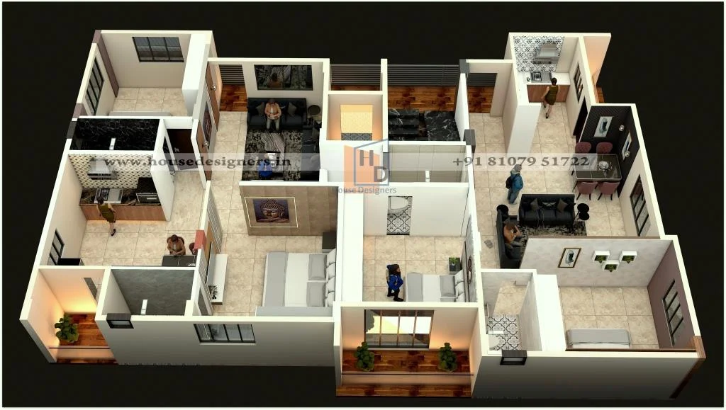 Small Apartment 3d Floor Plan