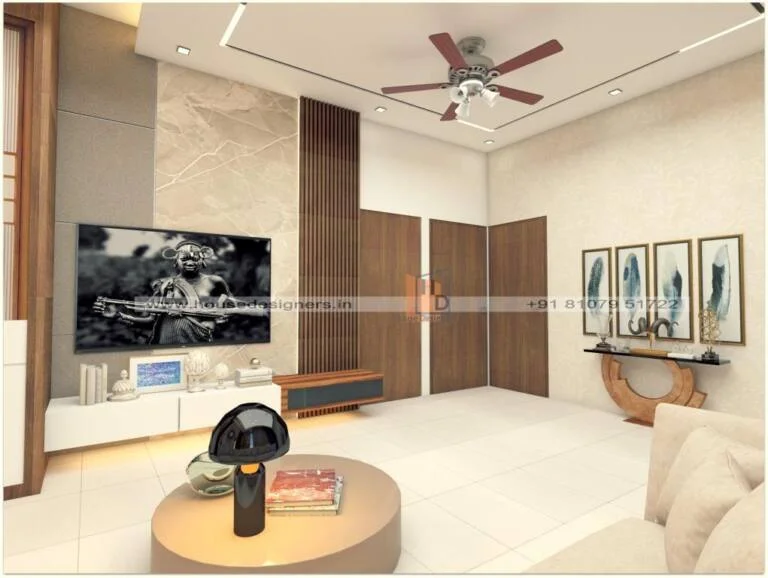 Tiles On Wall In Living Room