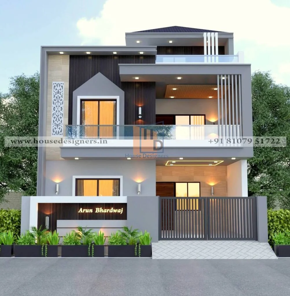Traditional Indian Front Elevation