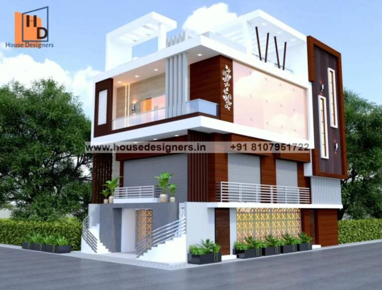 Triple Story 3d Elevation Design