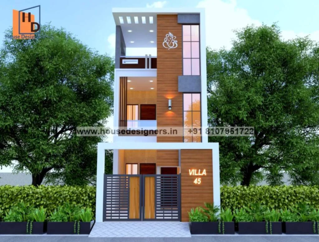 Two Story Elevation Glass Design